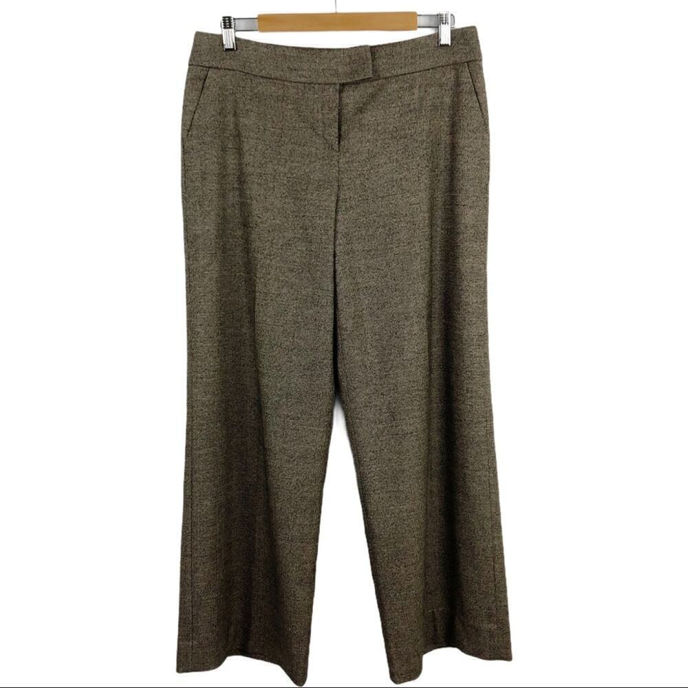 Escada New Wool blend High Rise Waist Trouser Flare Pants Size 38 USA 8 Corpcore